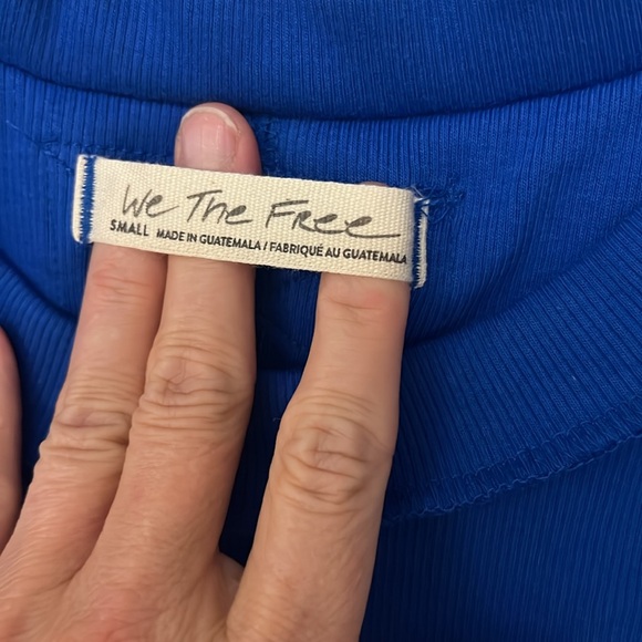 Free People Women's We the Free Kate T shirt size small cobalt blue - Picture 3 of 4